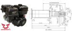 Variklis ZONGSHEN GB420 420cc 13,0 Kūginis velenas, Elektrinis Starteris