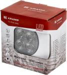 Darbinė LED lemputė, 12W, 1200lm, apvali, 12/24V, balta, 65,7x85,8x35mm Deutsch ki&scaron;tukas, Flood, 8LED's