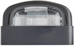 Numerio ženklo žibintas 5W, stačiakampis, 12V, skaidrus, tvirtinamas varžtais, 105x63mm, Blade terminal, Hella