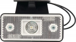 Gabaritinis žibintas LED, stačiakampė, 12/24V, balta, tvirtinama varžtais, 116x66mm, Waś