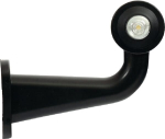 Žibintas LH LED, apvalus, 12/24V, raudonas/permatomas, tvirtinamas varžtais, 155x68x181mm, Waś