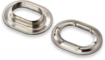 22,5x13,5 mm ovalios kilpos i&scaron; žalvario, nikeliuotos