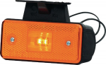 Gabaritinis žibintas LED, stačiakampė, 12/24 V, gintarinė, tvirtinama varžtais, Waś