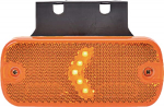 Gabaritinis žibintas LED, stačiakampė, 12-24 V, 105,4x45x11,8 mm, Kramp