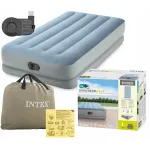 Pripučiamas čiužinys su USB pompa &bdquo;Intex&ldquo;, 191 &times; 99 &times; 36 cm