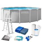 Karkasinis baseinas &bdquo;Intex&ldquo;, 457 &times; 122 cm, 6 dalių komplektas