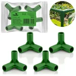 Augalų atramų jungtys &bdquo;Plonos&ldquo;, 3 tipo, 11 mm, 4 vnt., žalios