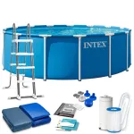 Karkasinis baseinas &bdquo;Intex&ldquo;, 457 &times; 122 cm, 12 dalių komplektas