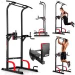 Pastatomas prisitraukimų ir atsispaudimų stovas &bdquo;Neo-Sport Apex Tower&ldquo;, iki 150 kg