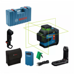 BOSCH GLL 80-33 G kryžminių linijų lazeris 1x3 Ah