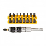 DeWALT lankstomas laikiklis + antgalių suktuvams komplektas (10 vnt)