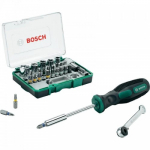 BOSCH antgalių komplektas (27 vnt) + atsuktuvas