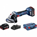 BOSCH GWS 18V-7 kampinis &scaron;lifuoklis 2x4 Ah L-Boxx