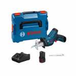 BOSCH GSA 12V-14 tiesinis pjūklas 2x3 Ah L-Boxx