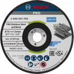 BOSCH PRO Stainless Steel and Metal suri&scaron;tas &scaron;lifavimo diskas 76x4x10 mm 2 vnt.