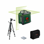BOSCH UniversalLevel 360 kryžminių linijų lazeris + TT150
