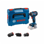 BOSCH GSR 18V-90 FC gręžtuvas - suktuvas + 3 adapteriai SOLO L-Boxx
