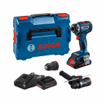 BOSCH GSR 18V-90 FC gręžtuvas - suktuvas + 2 adapteriai 2x4 Ah ProCore L-Boxx