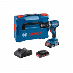 BOSCH GSB 18V-45 smūginis gręžtuvas - suktuvas 2x2 Ah L-Boxx