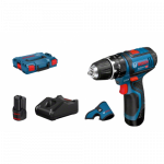 BOSCH GSB 12V-15 smūginis gręžtuvas - suktuvas 2x2 Ah L-Boxx