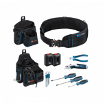 BOSCH diržas su dėtuvėmis ProClick + įrankių komplektas