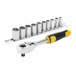 STANLEY 1/4" terk&scaron;lė su galvutėm 11 vnt.