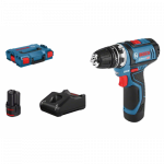 BOSCH GSR 12V-15 FC gręžtuvas - suktuvas 2x2 Ah L-Boxx