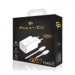 PRESTICO F24S USB-C 45W + C2C PD GaN