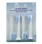 Galvutės el. &scaron;epetukams Philips HX6054, balta, 4vnt (pakaitalas)