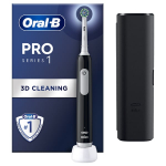 Oral-B Pro Series 1 D305.513.3X elektrinis dantų &scaron;epetėlis su dėklu + &scaron;epetėlio galvutė, juoda