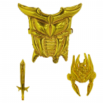 Armor theme pripučiamų &scaron;arvų rinkinys, auksinė spalva