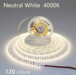 Led juosta 2835led 12v 4000k 10w 120ledu ip20