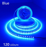 Led juosta 2835led 12v melyna 10w 120ledu ip20