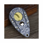 Unikalaus dizaino nerūdijančio plieno cigarų pjaustytuvas - juodas