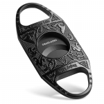 Nerūdijančio plieno dvigubų a&scaron;menų cigarų peilis -giljotina, juoda