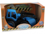 Mochtoys Plastikinis žaidimų traktorius mėlynas