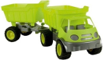Mochtoys plastikinis sunkvežimis su priekaba &ndash; žalias