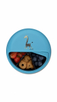 CARL OSCAR SnackDISC, Turquoise-Giraffe 15 cm