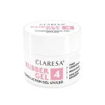 Claresa Rubber Gel 4 konstrukcinis nagų gelis, 12 g
