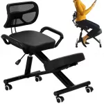 Ergonominė kėdė su atlo&scaron;u EN301, juoda