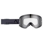 Akiniai AMOQ MX Goggles Vision Magnetic Dark Grey-Black - Clear