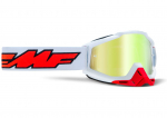 Akiniai FMF POWERBOMB Goggle Rocket White - True Gold Lens