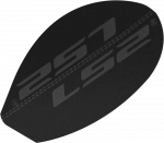 LS2 PLATE ALUMINUM CHIN BAR FF399 MATT BLACK