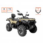 Keturratis motociklas Loncin XWOLF 550L desert yellow