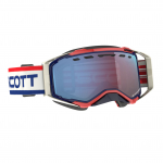 Akiniai Scott Goggle Prospect Snow Cross LS retro white/blue light sensitive blue chro