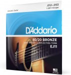 Stygos akustinei gitarai D'Addario EJ11 .012