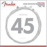 Stygos bos. gitarai Fender Super 7250's 0.045 - 0.105