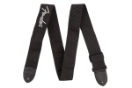 Gitaros diržas Fender grey logo poly strap, juodas