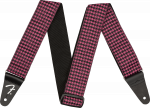 Diržas gitarai Fender Houndstooth Jacquard, rožinė spalva