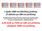 BLOSSOM Nitrilinės pir&scaron;tinės L dydis po 4,25 EUR už 100 vnt pir&scaron;tinių užsakant 1000 vnt pir&scaron;tinių ( 5 dėžutės po 200 vnt pir&scaron;tinių) su odos apsaugos dengimo technologija COATS - koloidine avižų sistema. Melsvai pilka spalva